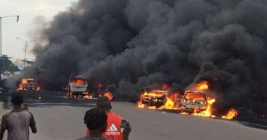 How Fire Destroyed Over 20 Vehicles, 10 Shops At Owode Market In Lagos