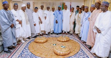 Among the visiting governors are Babajide Sanwoolu (Lagos), Atiku Bagudu (Kebbi), Nasir El-Rufai (Kaduna) and Godwin Obaseki (Edo). Others who paid homage to the President are the Deputy President of the Senate, Ovie Omo-Agege, and Group Managing Director (GMD) of the Nigerian National Petroleum Corporation (NNPC), Mr. Mele Kyari. The Director-General of the National Information Technology Development Agency (NITDA), Isa Pantami, and acting Chairman of the Economic and Financial Crimes Commission (EFCC), Ibrahim Magu