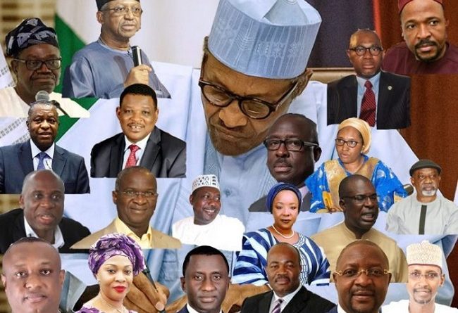 Buhari Swears In ‘Next Level’ Cabinet Ministers (Full List)