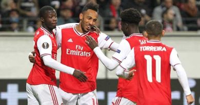 Willock, Saka Star As Arsenal Thrash Frankfurt 3-0