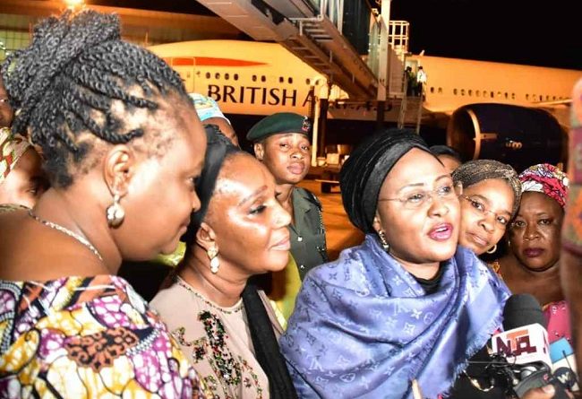 First Lady, Aisha Buhari Arrives Nigeria Today