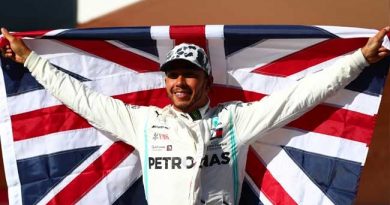 Hamilton Wins Sixth Formula One World Title