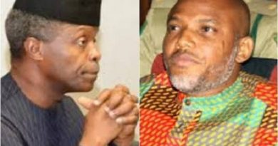 Biafra: Nnamdi Kanu Accuses Osinbanjo As Enemy Of Progress