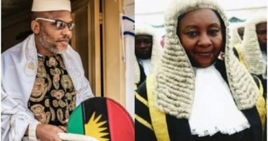 Nnamdi Kanu Reacts As Justice Nyako Says Prison Is Safest Place In Nigeria