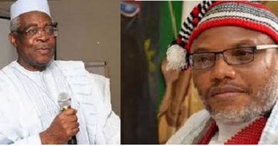 Nnamdi Kanu’s Reacts To T. Y Danjuma’s Alarm On State Of Nigeria