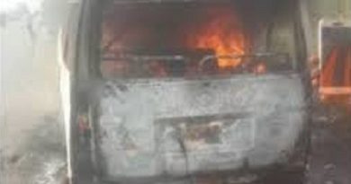 Nine Passengers Perish As Bus Caught Fire In Ogun