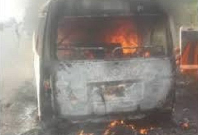 Nine Passengers Perish As Bus Caught Fire In Ogun