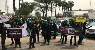 Breaking: Gokada, Max Riders, Others In Massive Protest In Alausa