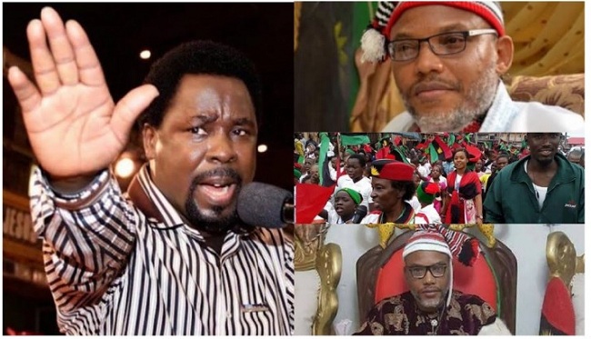 Breaking: Nothing Can Stop Biafra Emergence, It's Too Late – T. B Joshua Tells Buhari