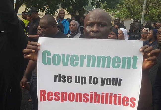 Catholics In Abuja Protest Against Rising Insecurity