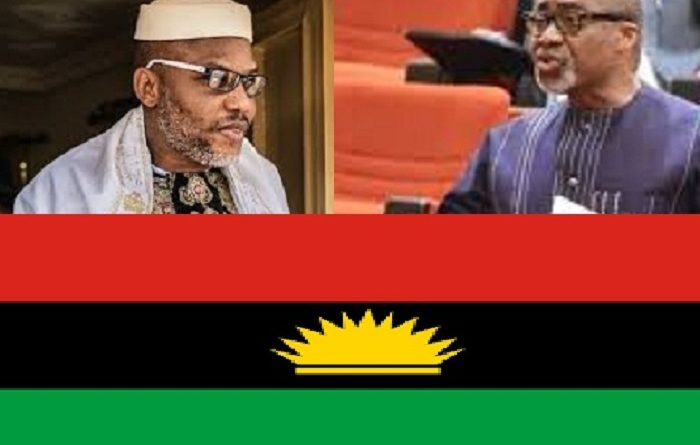 Nnamdi Kanu Hails Senator Enyinnaya Abaribe For Sponsoring Armed Forces Service Commission Bill