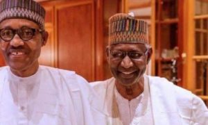 President Buhari Weeps As Abba Kyari Is Laid To Rest