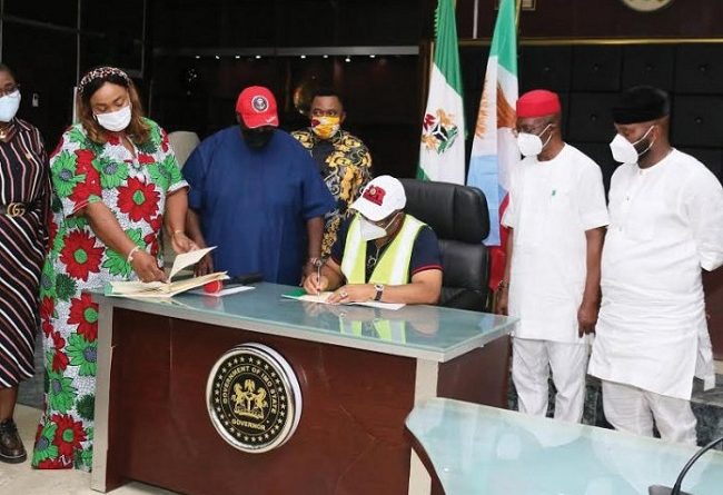 Just In: Gov. Uzodimma Signs Bill Repealing Pensions, Gratuity To Past Governors, Others