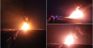 Breaking: One Confirmed Dead In Twin Tanker Explosion On Lagos Kara Bridge