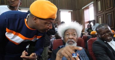 Professor Soyinka, Sani, Odinkalu In Court As Sowore’s Trial Resumes (Photos)