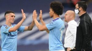 Foden scored two and helped make another in a sparkling performance. It is just a shame there were no fans at the Etihad to give his performance the acclaim it deserved when he was replaced by Sane before the end.