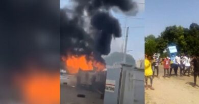 Breaking: Angry Mob Set TVC Headquarters Ablaze in Lagos