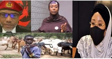 Nnamdi Kanu Warns Aisha Yesufu Over ESN’s Fulani Herdsmen Attack