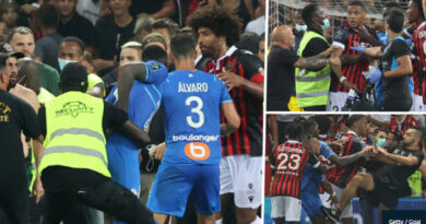 Marseille Match Abandoned After Nice Fans Storm Pitch For Brawl