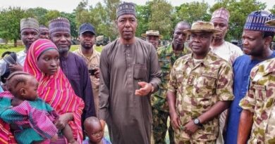 Breaking: Borno State Governor, Babagana Zulum Welcomes Another Chibok Schoolgirl