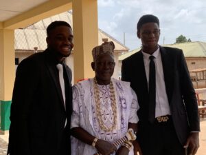 Baale & Students (Chiedoziem and Olufemi