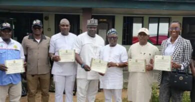 LASIEC Presents Certificates of Return to Newly Elected Lagos Council Officials.
